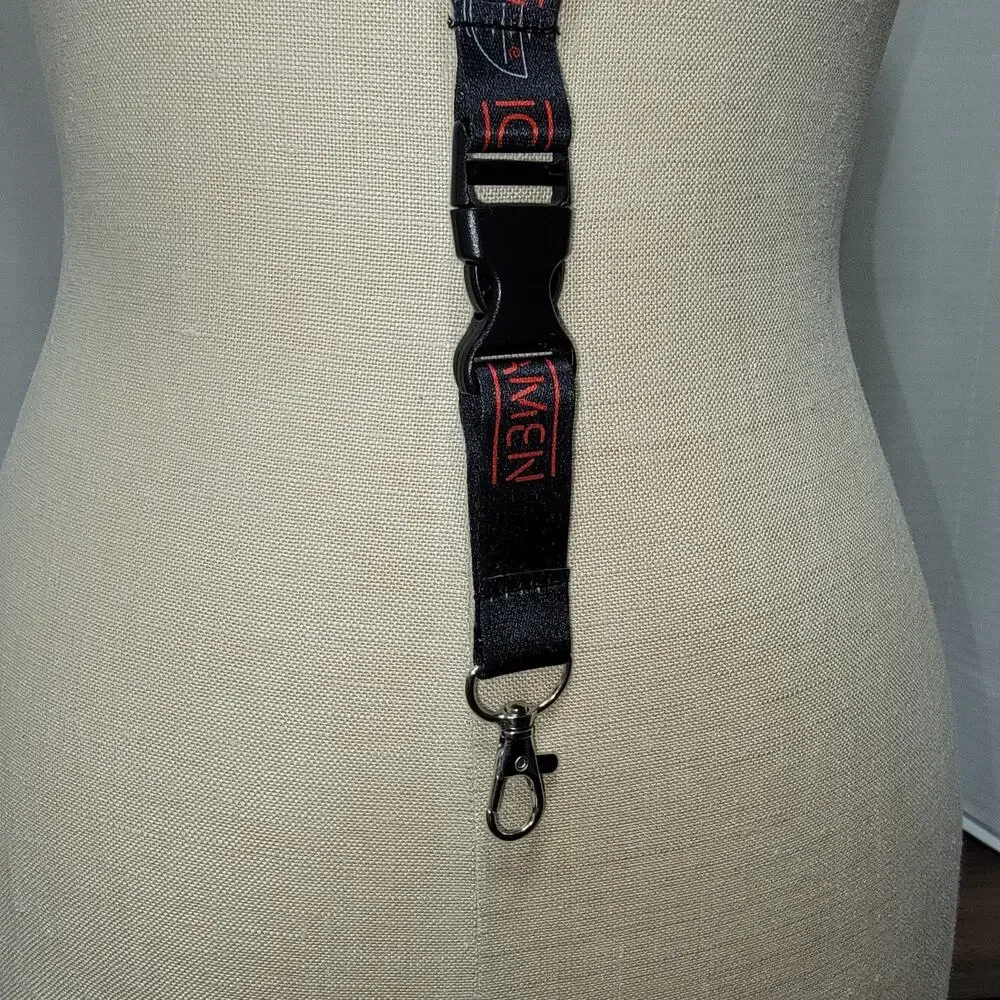 Chiraku Ramen / Ramen Raku Black Lanyard w/ Detachable Clip